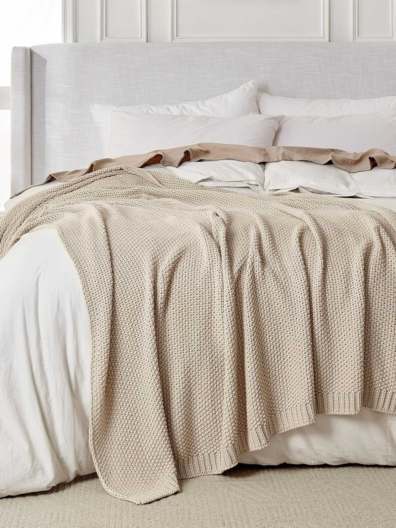 Плед - Покривало В'язані - Всі Сезони Бежевий Lovely Svi  модель 111025 Фото