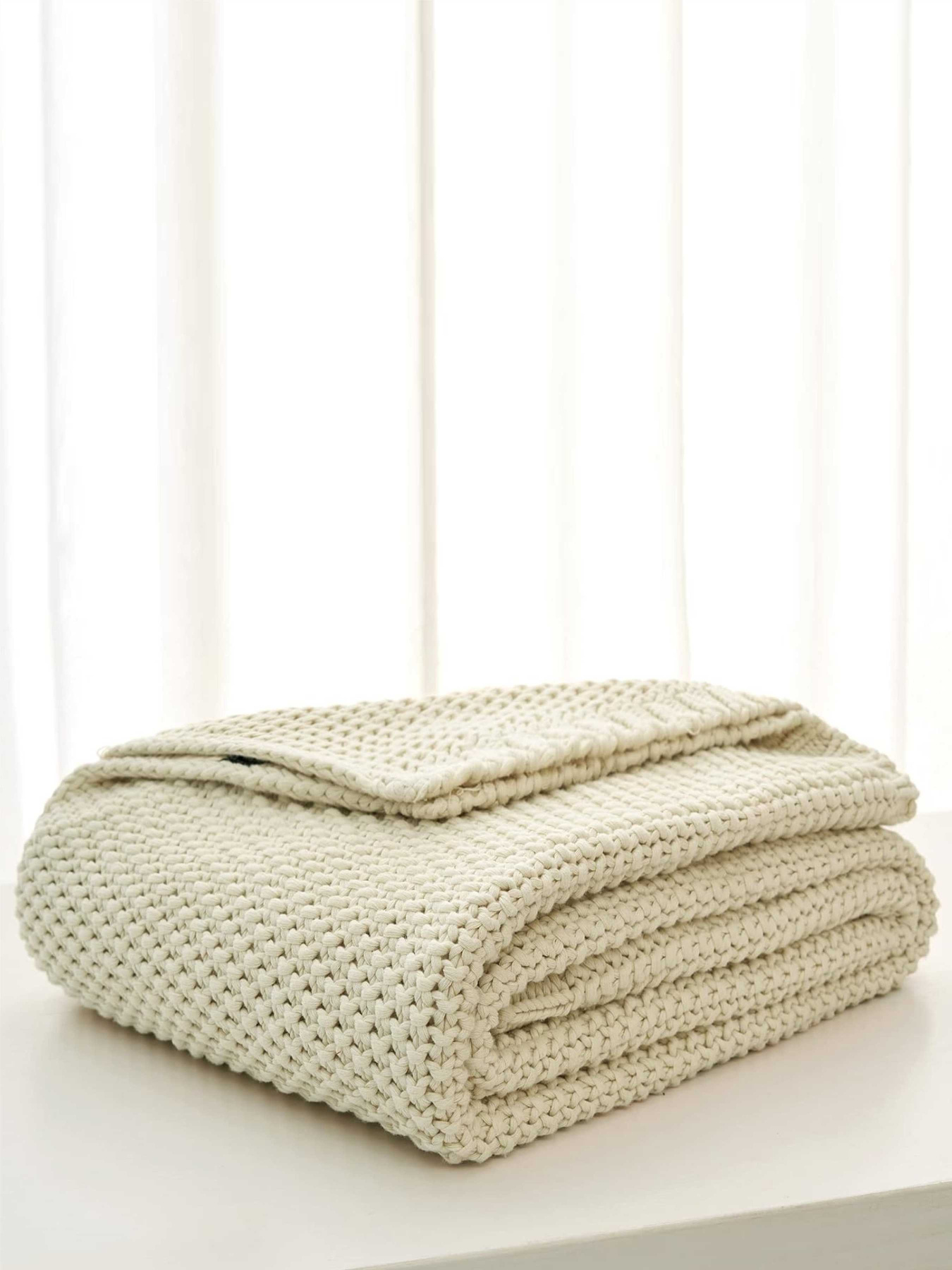 Плед - Покривало В'язані - Всі Сезони Бежевий Lovely Svi  модель 111025 Фото