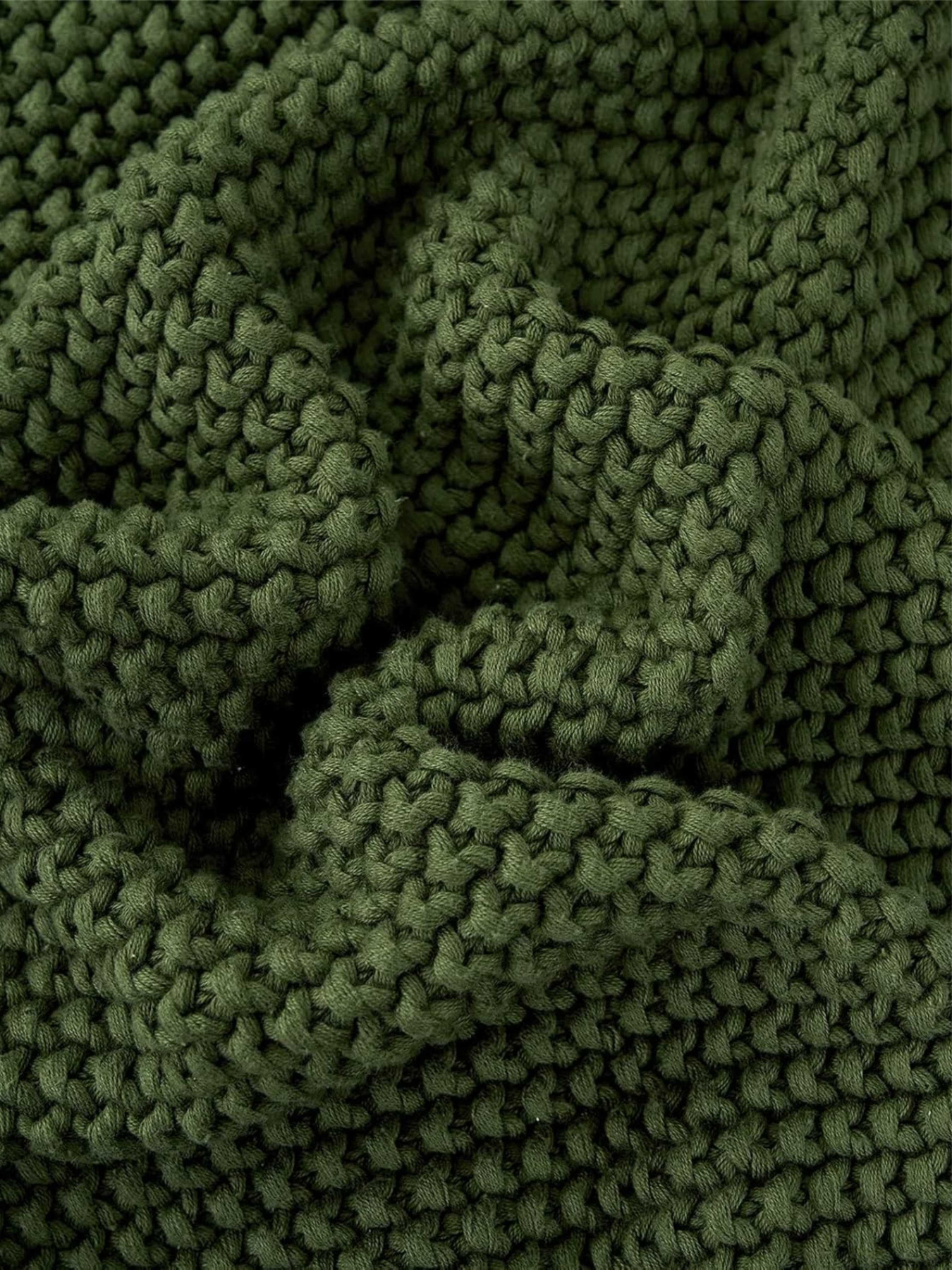 Плед - Покривало  В'язані  - Всі Сезони Зелений модель 131025 Фото