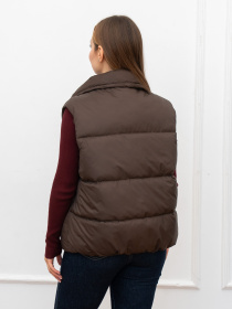 Жилетка демисезонная женская модель 1150-BM-brown Фото
