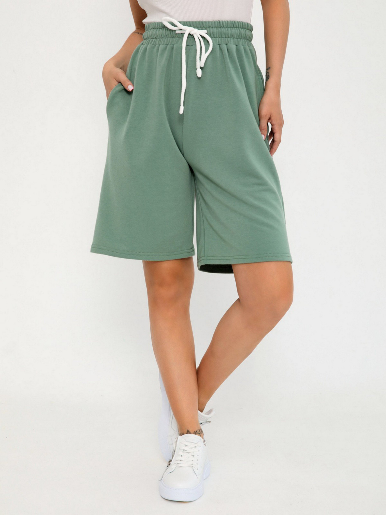 Шорти ISSA Plus модель 12792_olive Фото