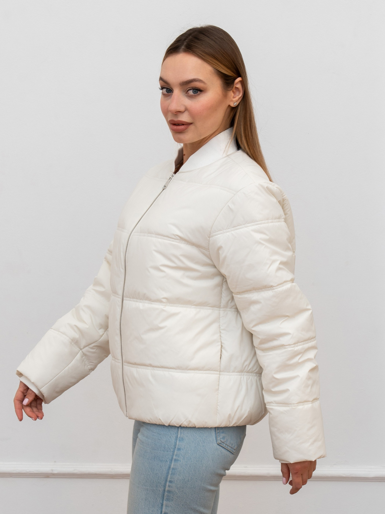 Демисезонная куртка UVENTUM модель 1170-BM-milk Фото