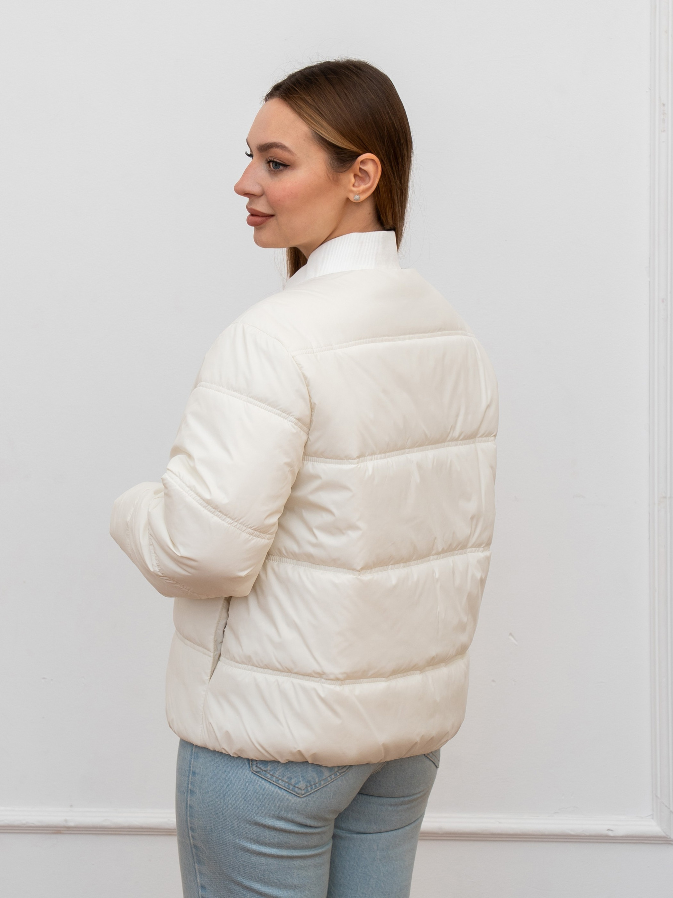 Демисезонная куртка UVENTUM модель 1170-BM-milk Фото