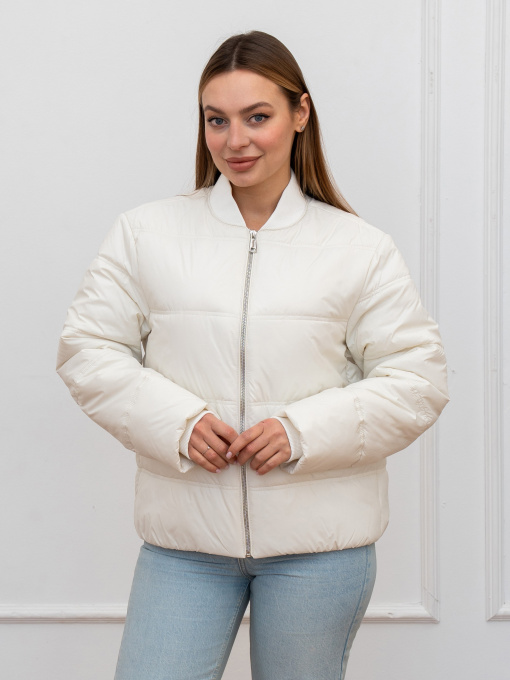 Демисезонная куртка UVENTUM модель 1170-BM-milk Фото