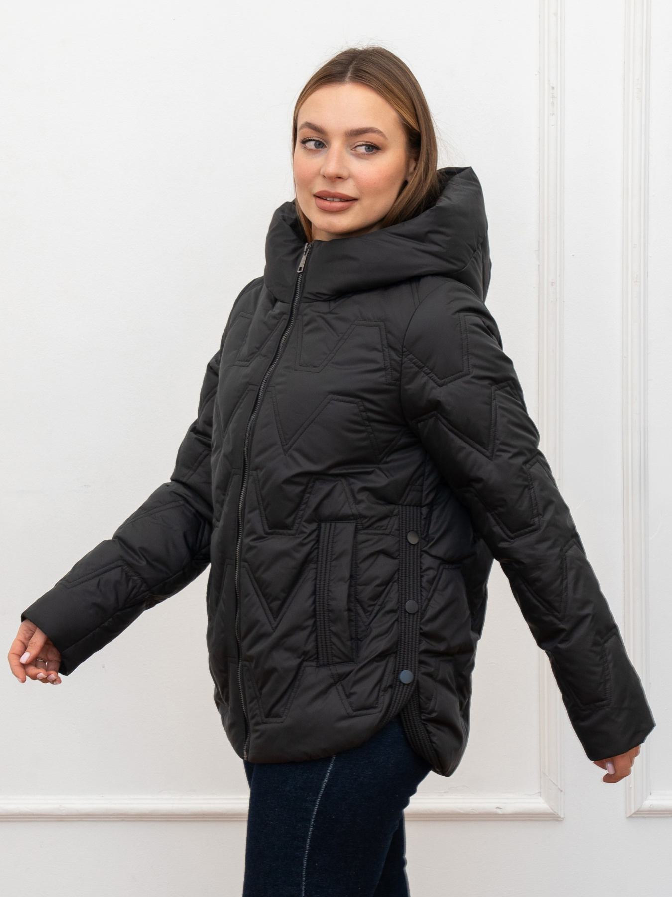 Демисезонная куртка UVENTUM модель 990-BM-BLC Фото