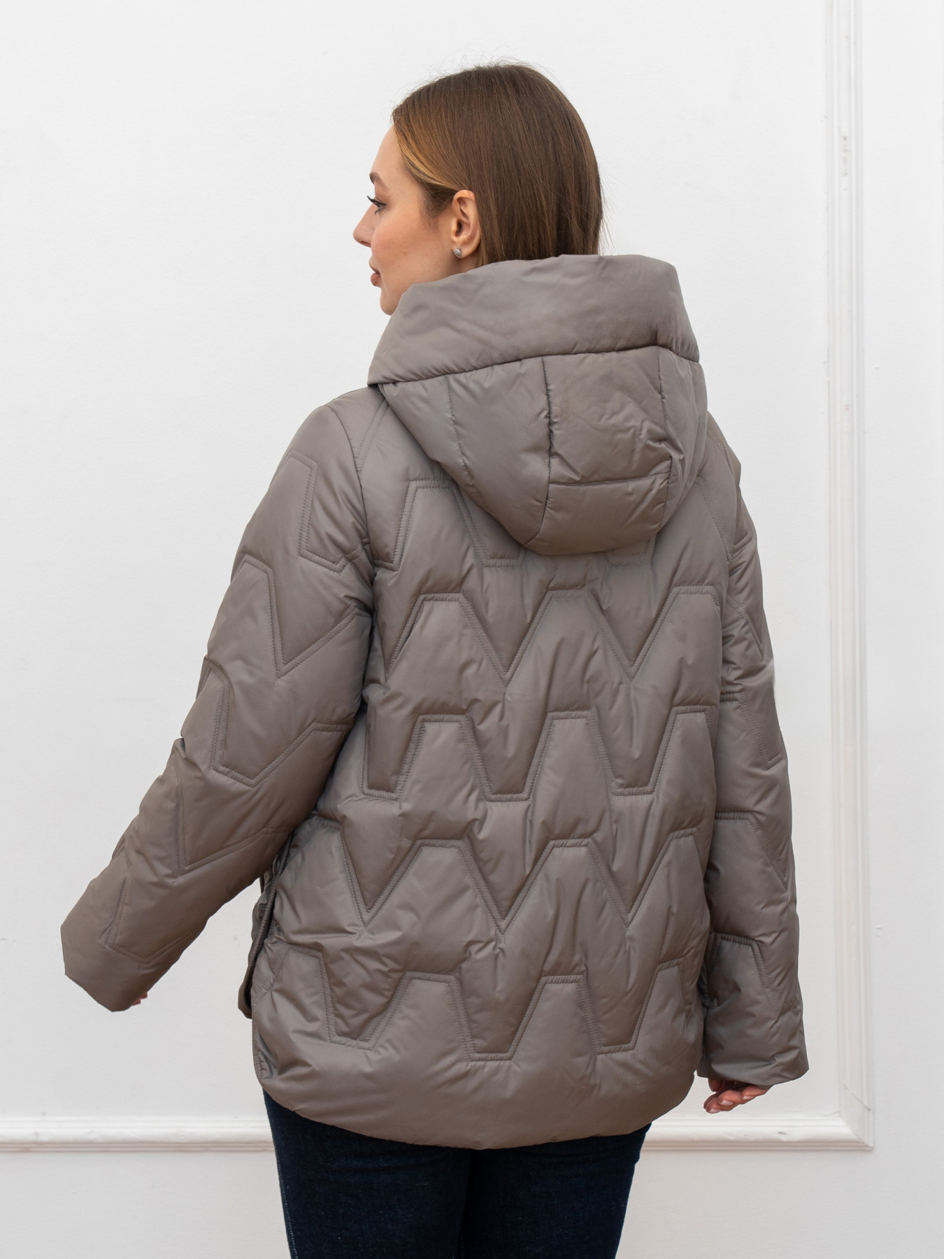 Демисезонная куртка UVENTUM модель 990-BM-mocha Фото