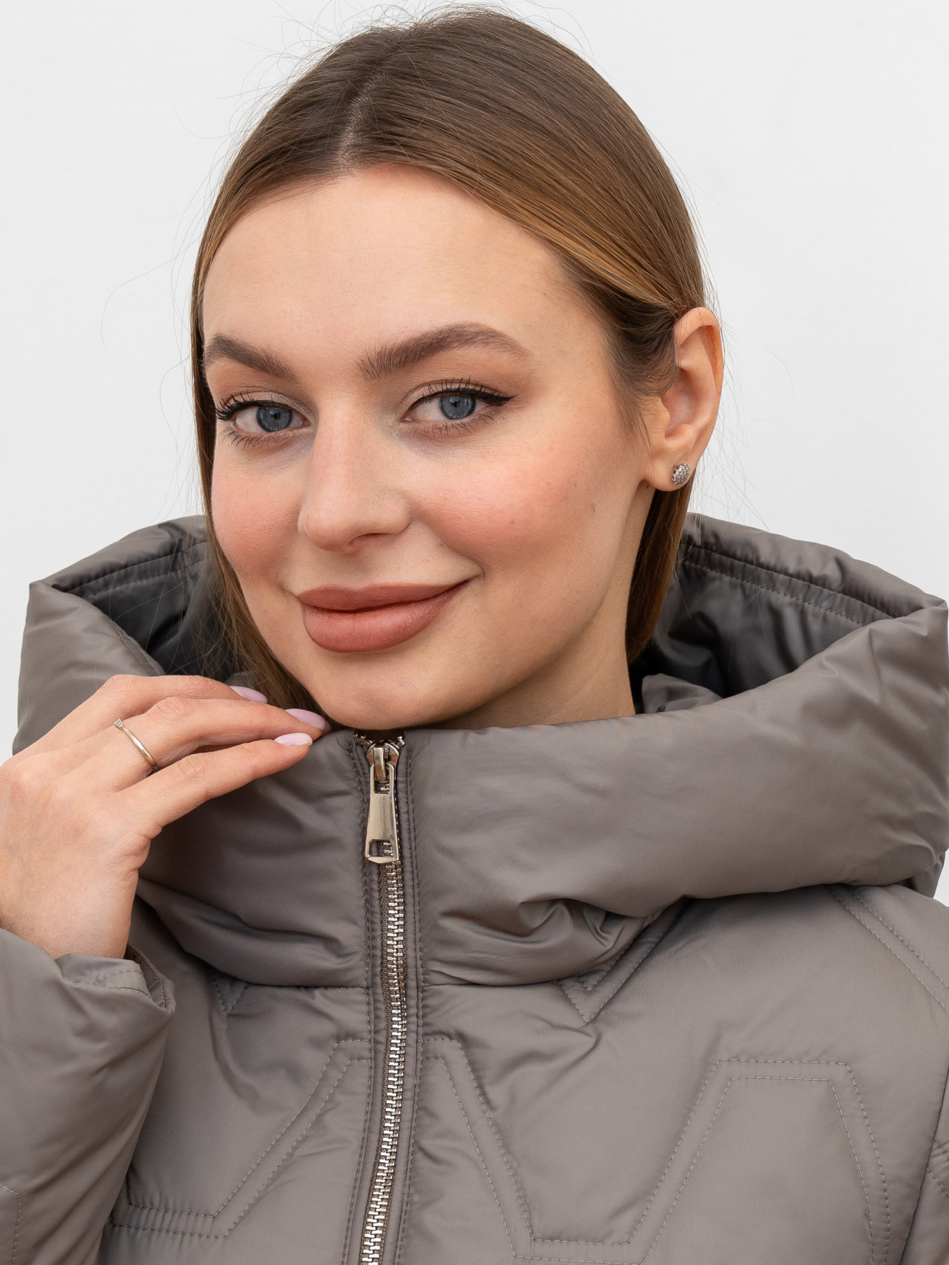 Демисезонная куртка UVENTUM модель 990-BM-mocha Фото