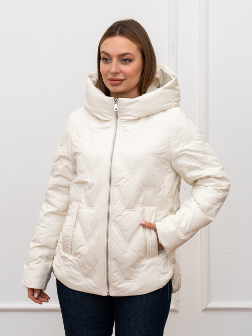 Демисезонная куртка UVENTUM модель 990-BM-milk Фото