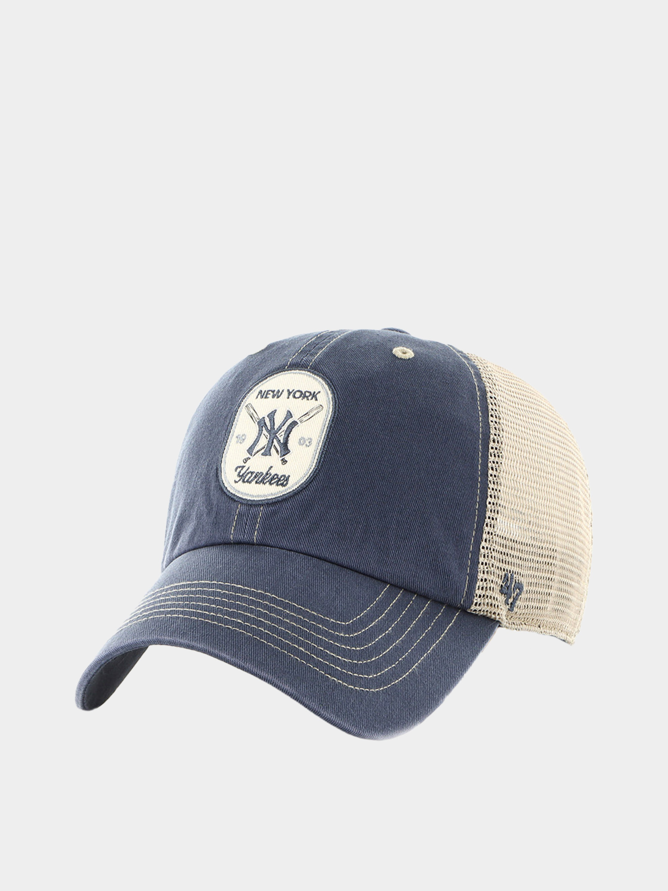 Кепка (тракер) 47 Brand NEW YORK YANKEES CROSSPATCH ME модель CRSPM17GWP-VN Фото