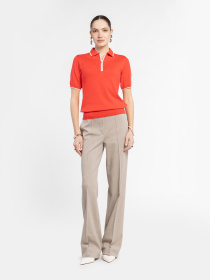 Брюки жіночі W01.02.17.611 Arber бежеві прямі трикотажні зі стрілками модель W01.02.17.611 Брюки жіночі W01.02.17.611 Arber бежеві прямі трикотажні зі стрілками модель W01.02.17.611 Фото