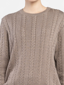 Свитер женский W10.57.16.531 Arber бежевый трикотажный модель W10.57.16.531 Фото