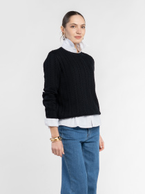 Свитер женский W10.60.02.535 Arber черный трикотажный модель W10.60.02.535 Фото