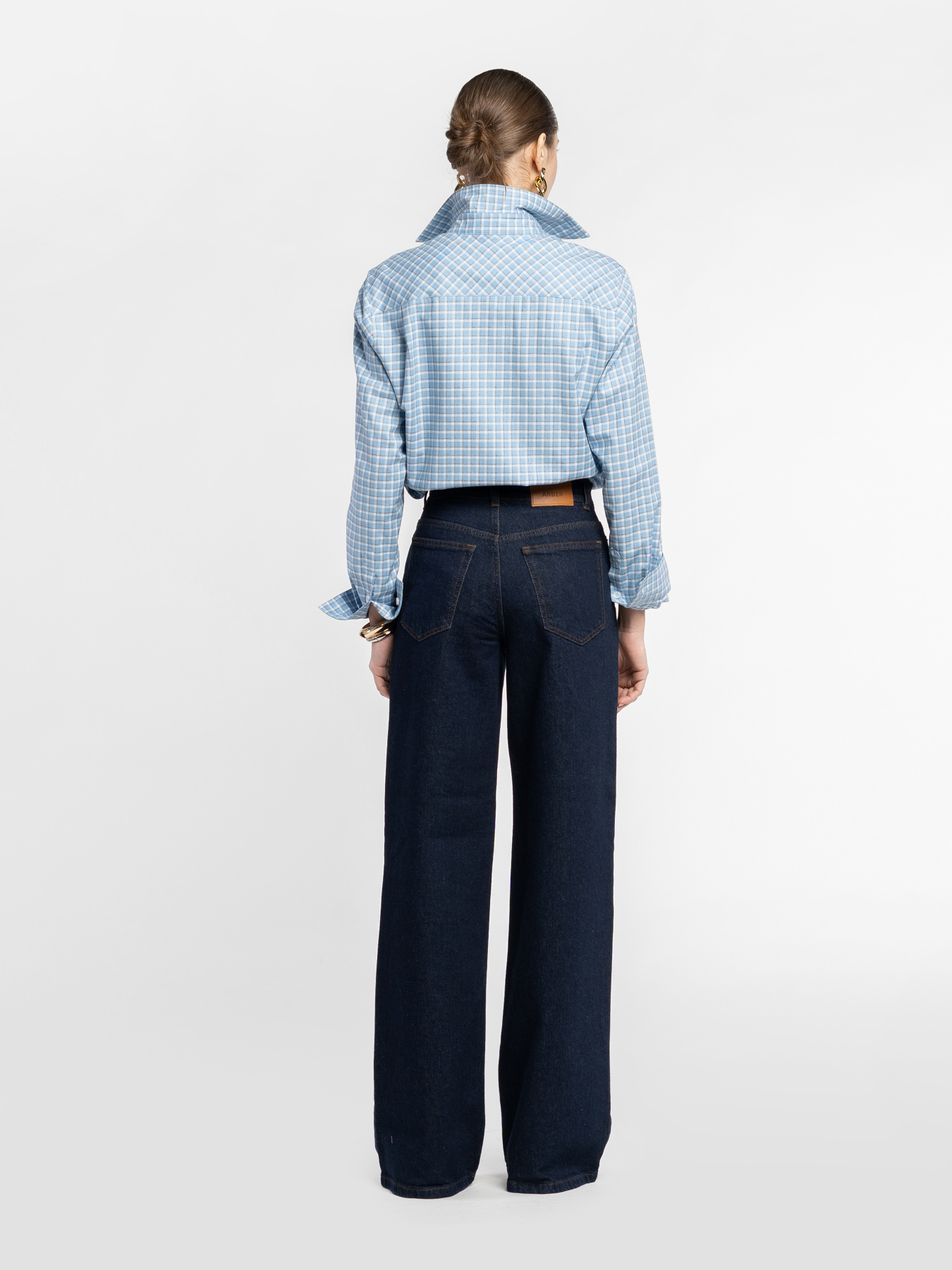 Джинси жіночі W16.03.09.610 Arber темно-сині широкі екстрадові модель W16.03.09.610 Фото