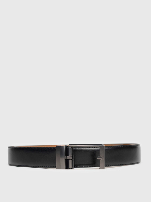 Ремінь чоловічий M06.04.02.611 Arber чорний шкіряний модель M06.04.02.611 Фото