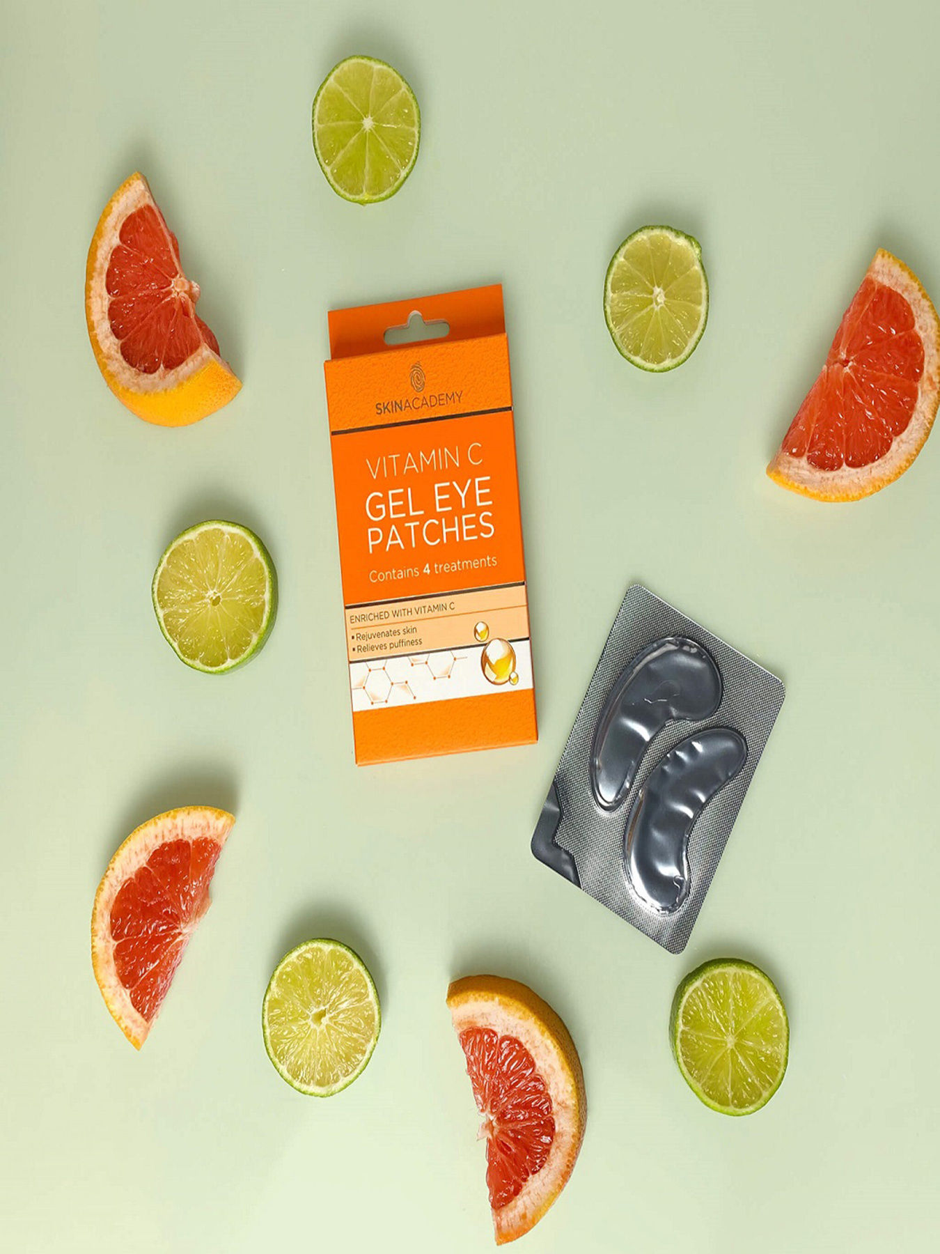 Патчі під очі 4 пари Skin Academy модель 5031413989915 Фото