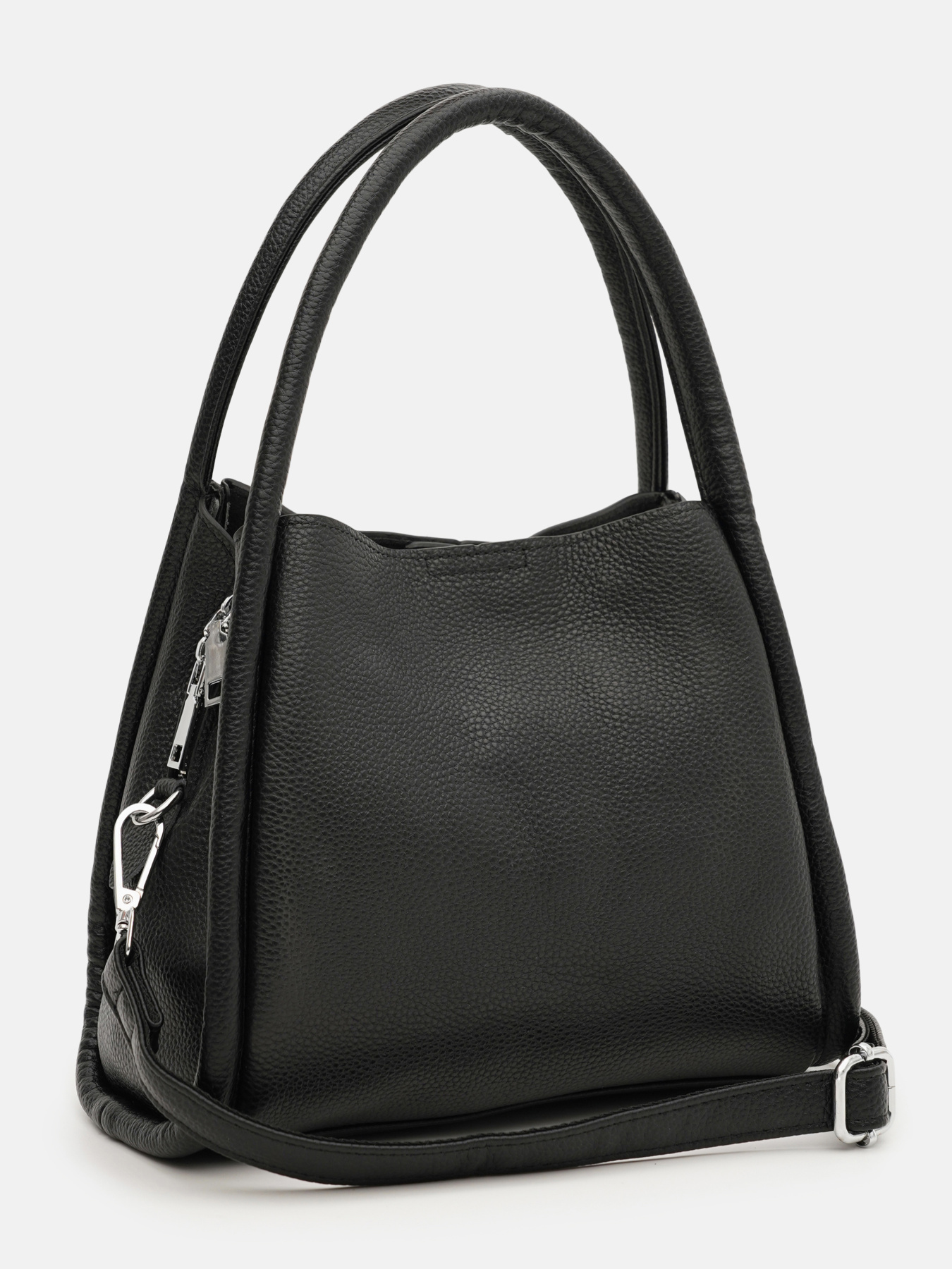 Сумка Borsa Leather модель K1607bl-black Фото