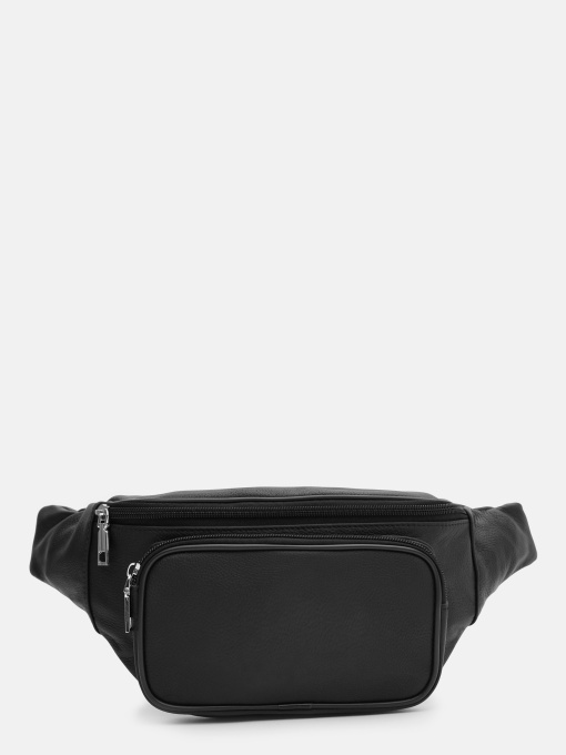 Поясная сумка Borsa Leather модель K1381bl-black Фото