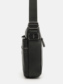 Мужская кожаная сумка Borsa Leather модель K18817bl-black Фото