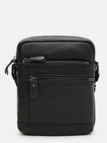 Мужская кожаная сумка Borsa Leather модель K18817bl-black Фото