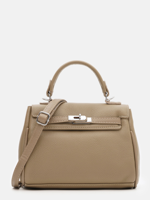 Женская кожаная сумка Borsa Leather модель K1608be-beige Фото