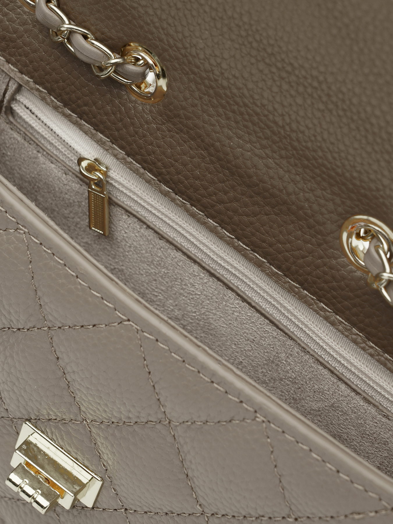 Женская кожаная сумка Borsa Leather модель K11512be-beige Фото