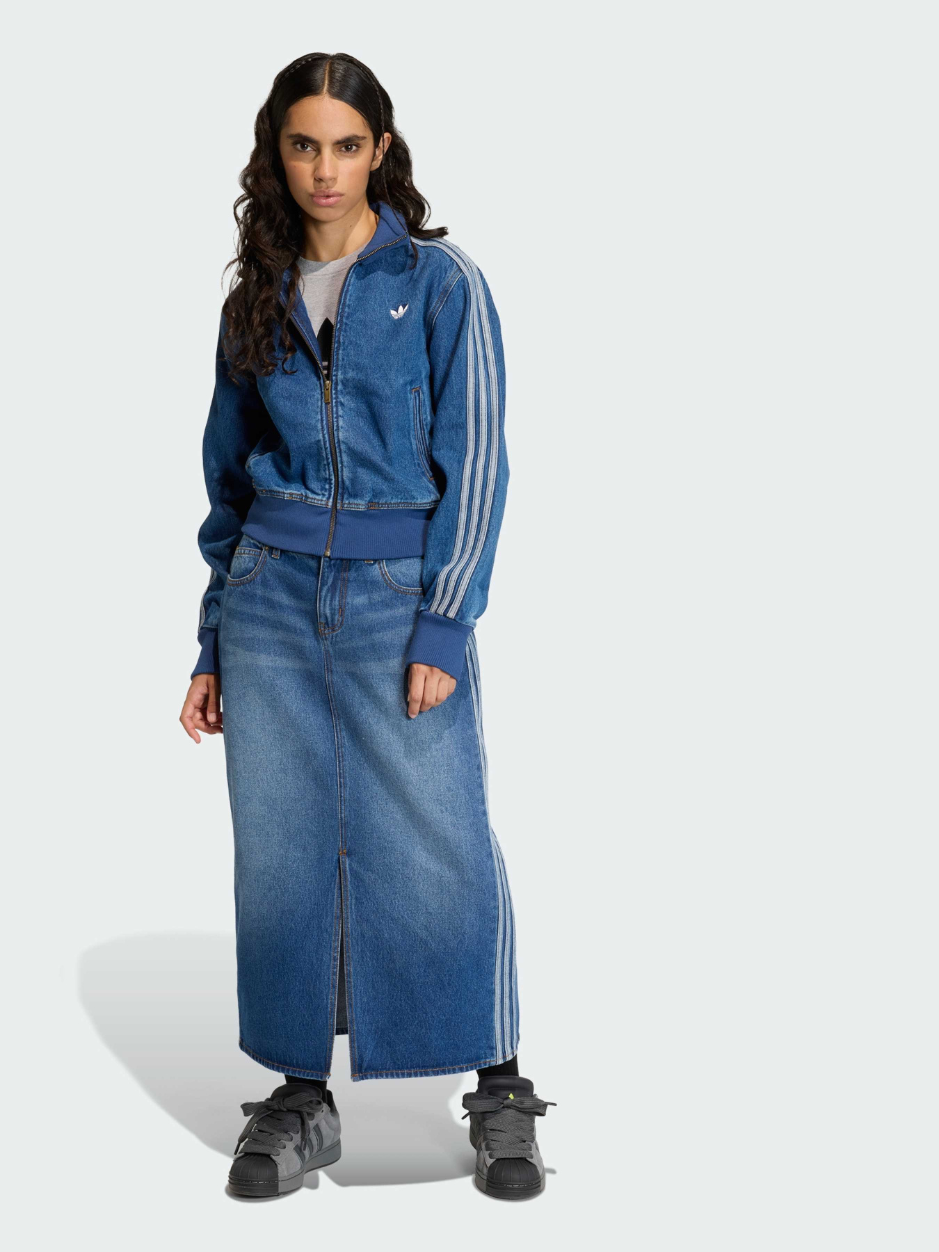 Джинсова куртка Adidas Adicolor модель KD2913 Фото