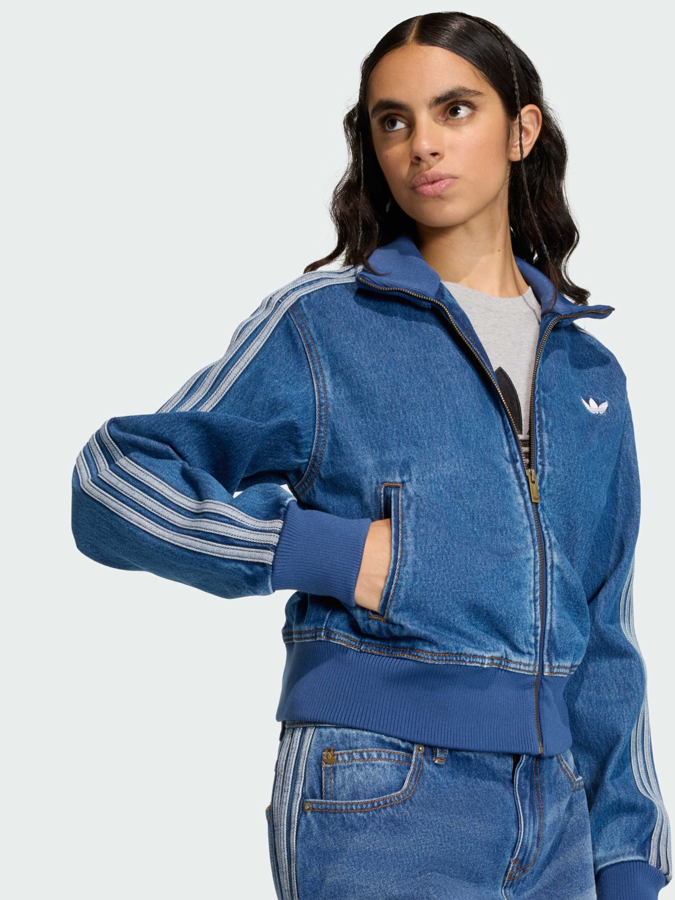 Джинсова куртка Adidas Adicolor модель KD2913 Фото