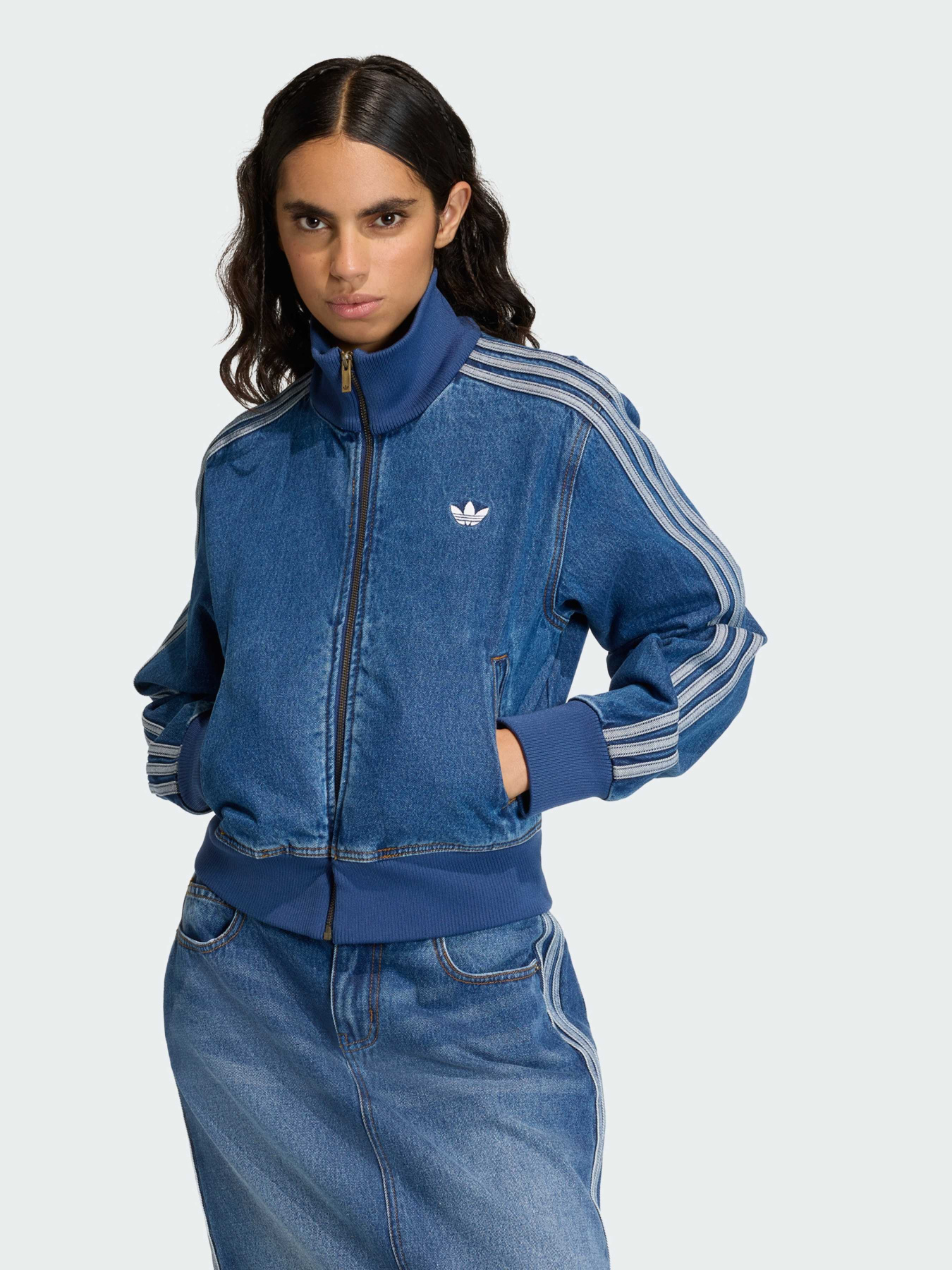 Джинсова куртка Adidas Adicolor модель KD2913 Фото