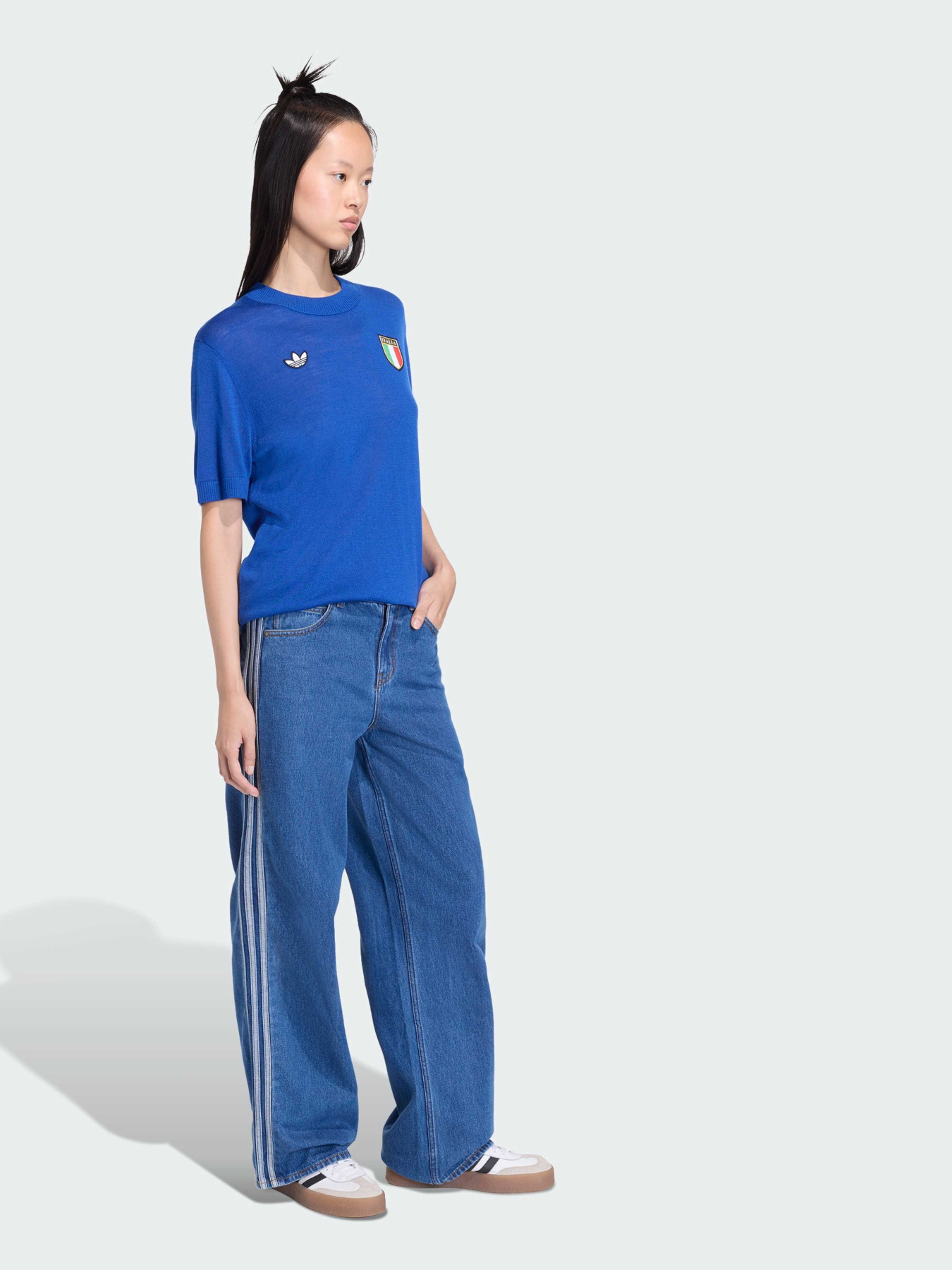 Широкі джинси Adidas Adicolor модель KD2935 Фото