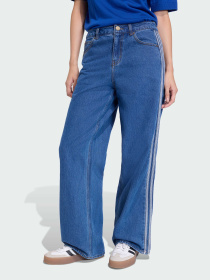 Широкие джинсы Adidas Adicolor модель KD2935 Фото