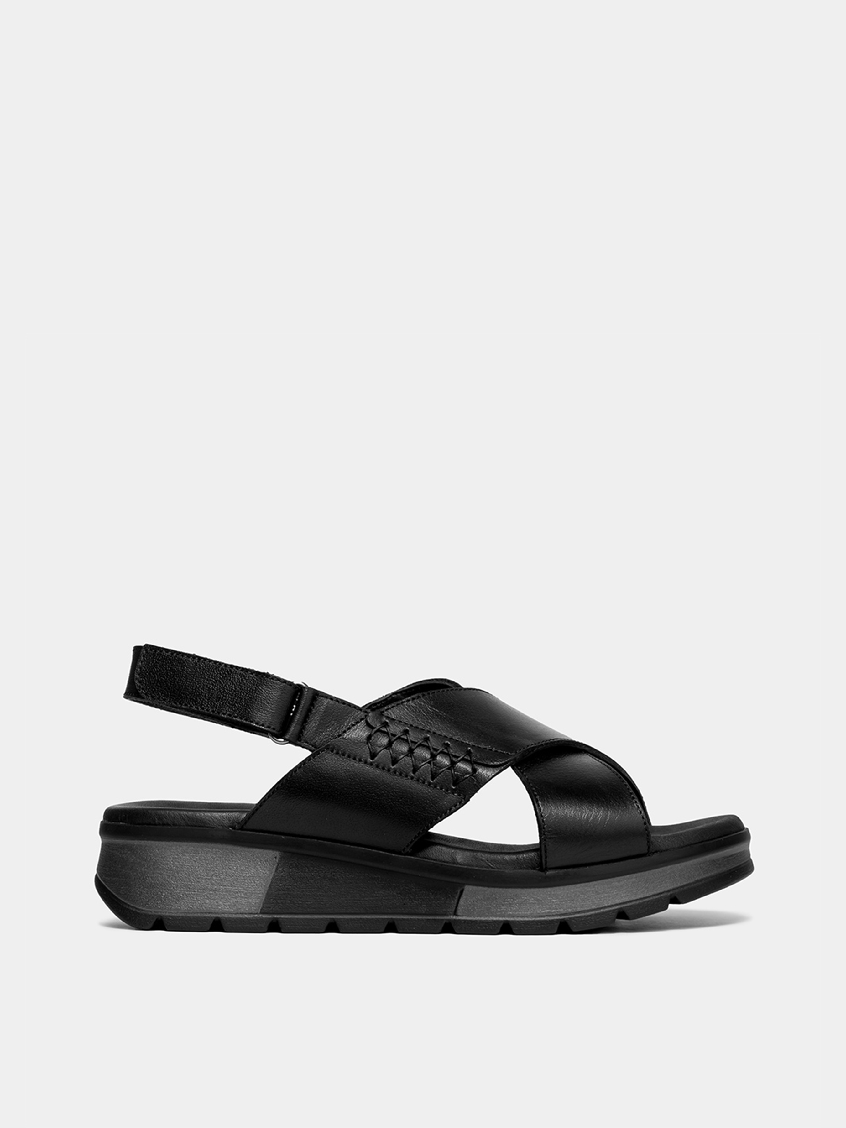 Шкіряні Жіночі Сандалії Forelli  (1604-Black) колір чорний Forelli - купити в Україні