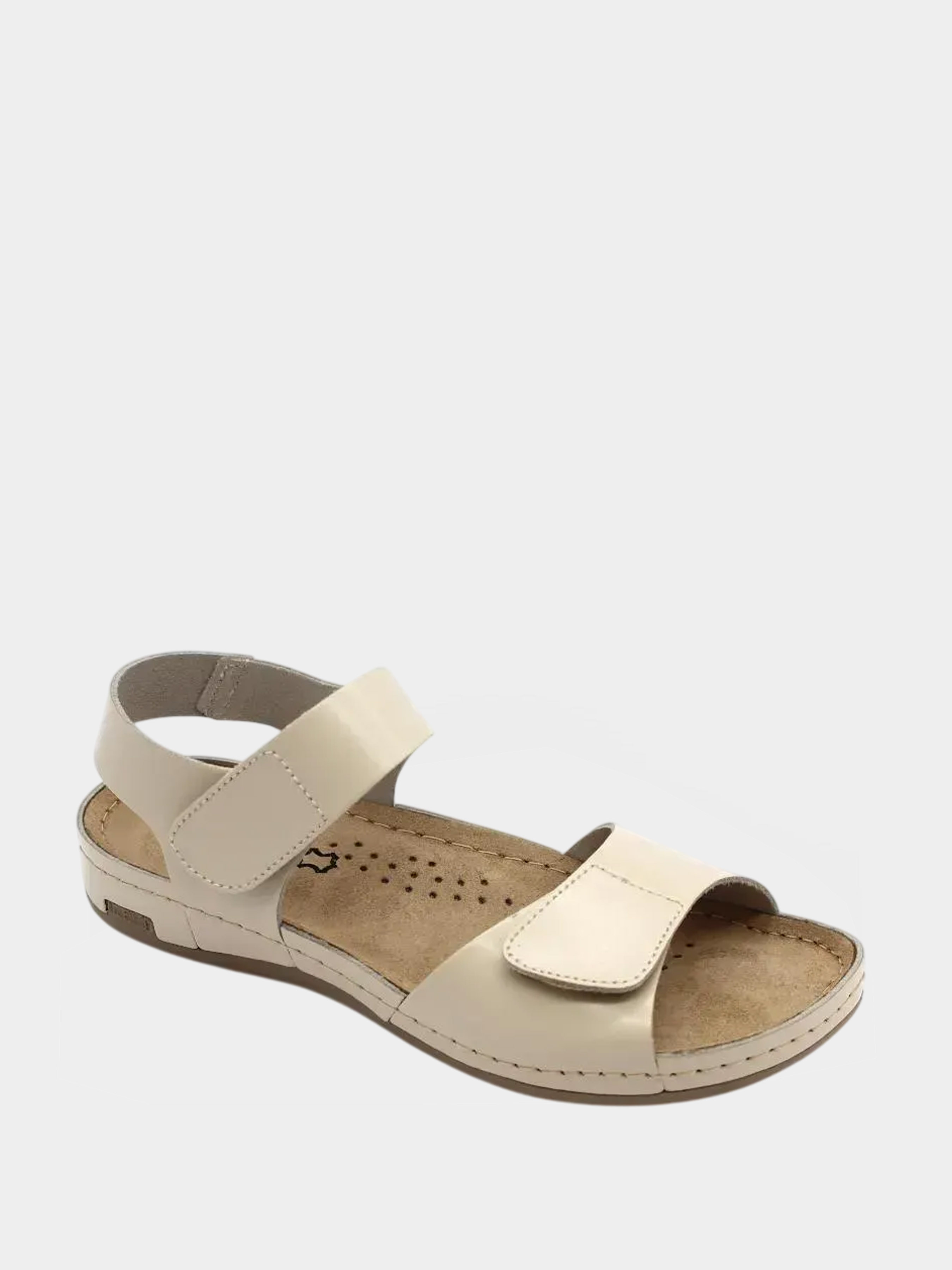 Шкіряні Жіночі Сандалії Leon  (963-Beige) колір бежевий