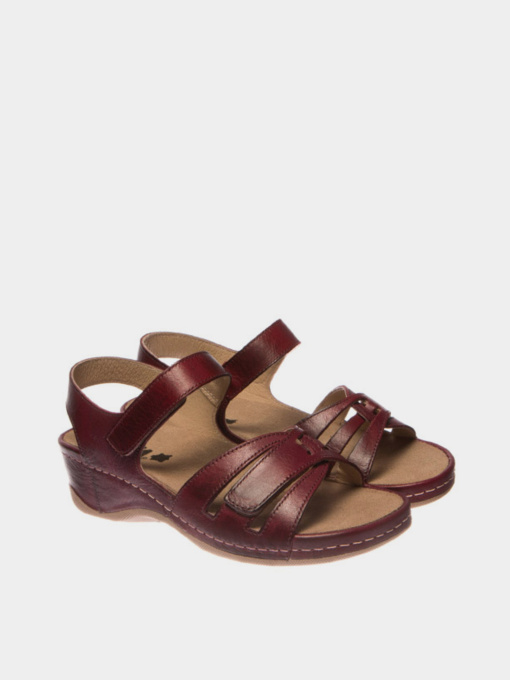 Босоножки Leon модель 2021-Burgundy Фото