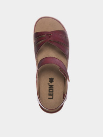 Босоножки Leon модель 2021-Burgundy Фото