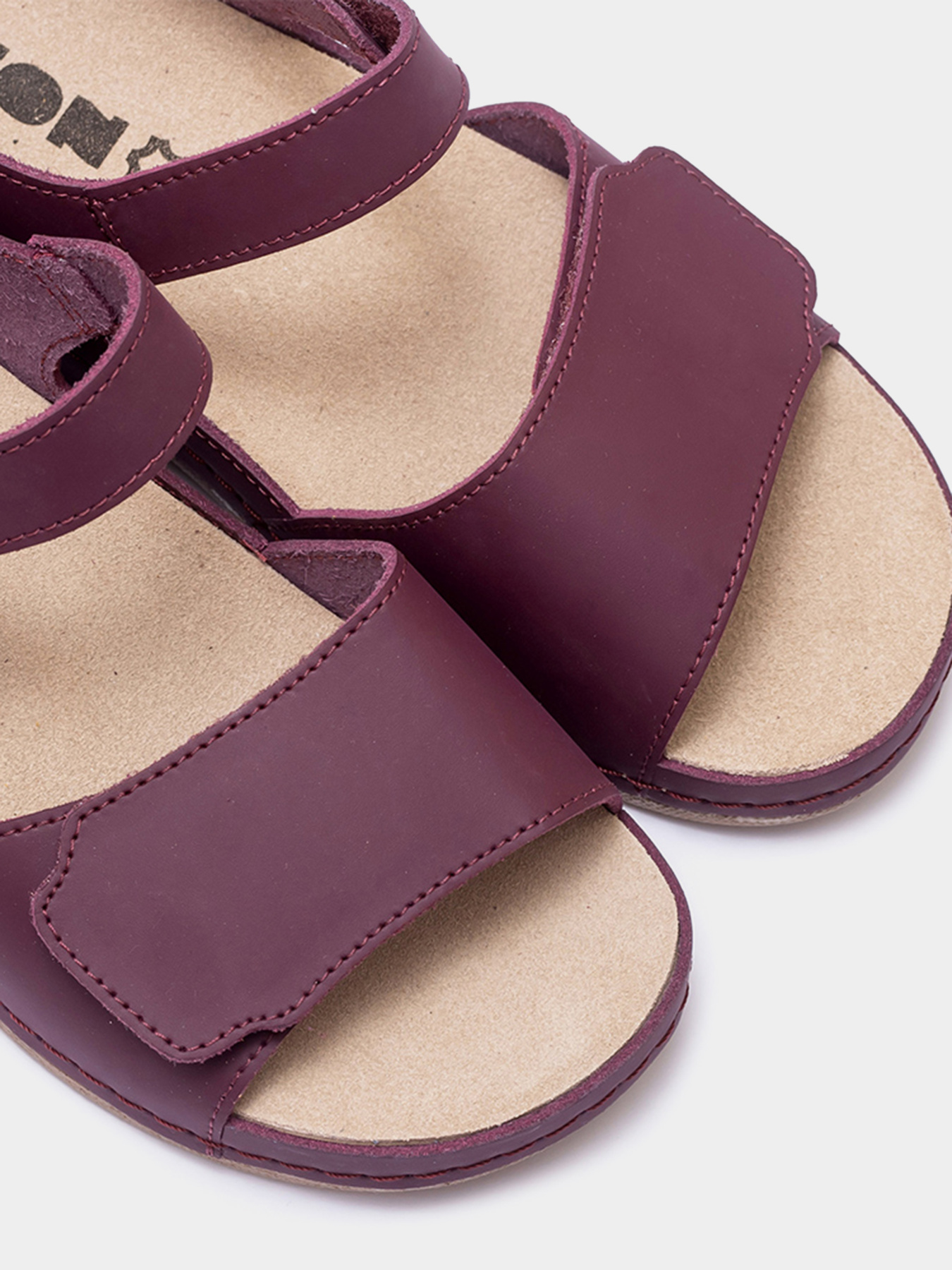 Босоніжки Leon модель 2024-Burgundy Фото