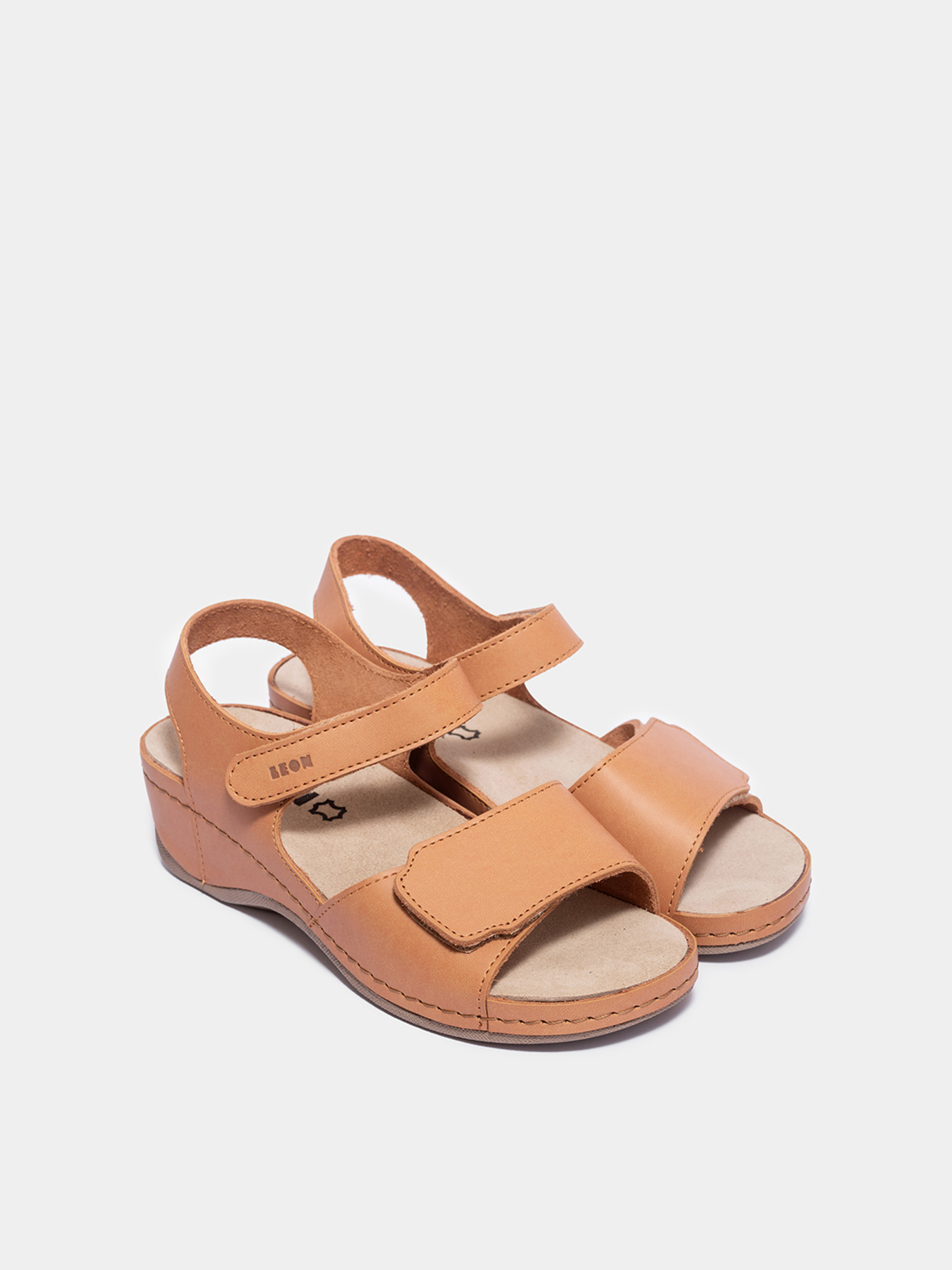 Босоніжки Leon модель 2024-Brown Фото