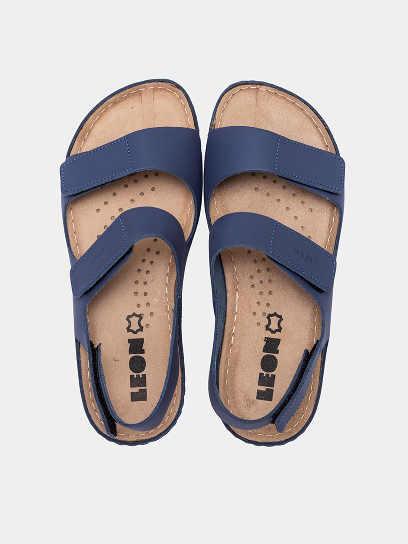 Босоножки женские Leon 966 синие модель 966-Blue Фото