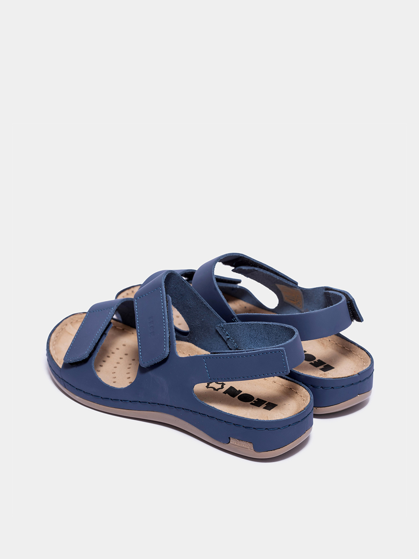 Босоножки женские Leon 966 синие модель 966-Blue Фото