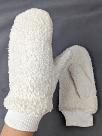 Жіночі рукавиці з м'якого букле з хутряною підкладкою модель 85005-5 Фото