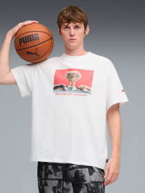Футболка PUMA Hoops x E.t. Tee I модель 633103 Футболка PUMA Hoops x E.t. Tee I модель 633103 Фото