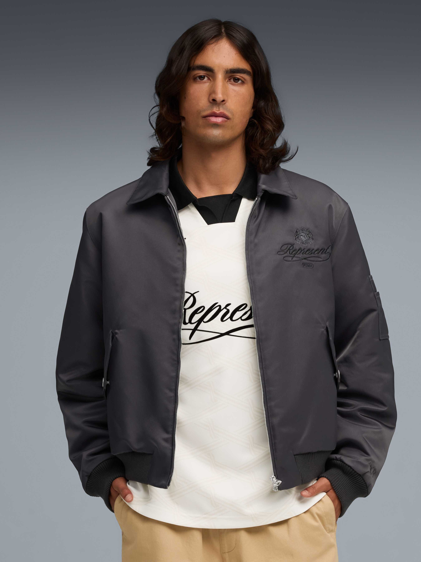 Бомбер PUMA x Represent Bomber модель 632539 Бомбер PUMA x Represent Bomber модель 632539 Фото