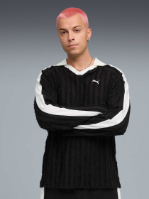 Поло PUMA T7 Relaxed Long Sleeve Polo модель 634311 Фото