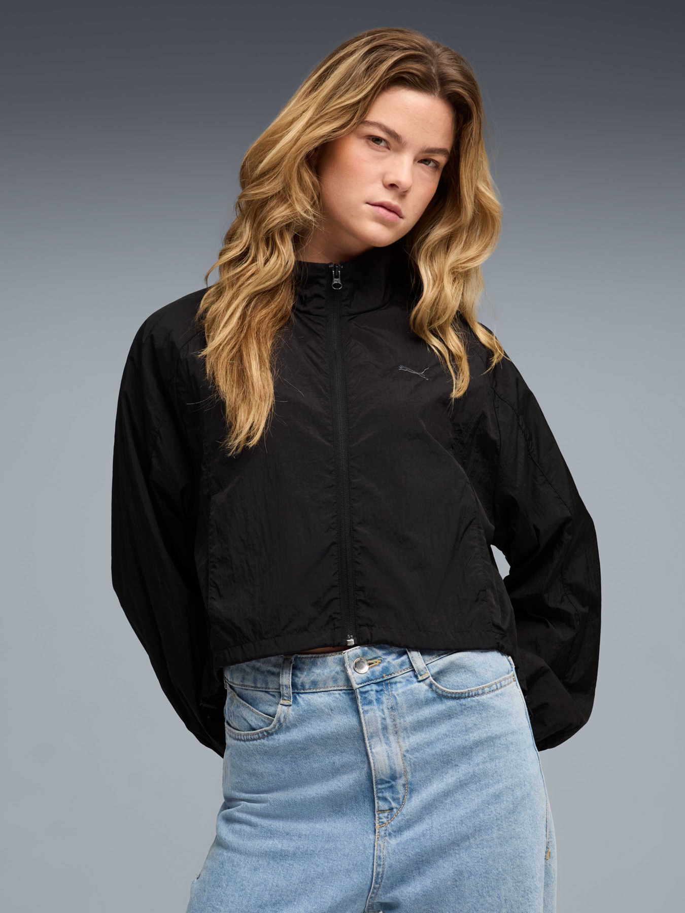 Куртка HER Relaxed Woven Full-Zip Jacket Women модель 691887 Фото