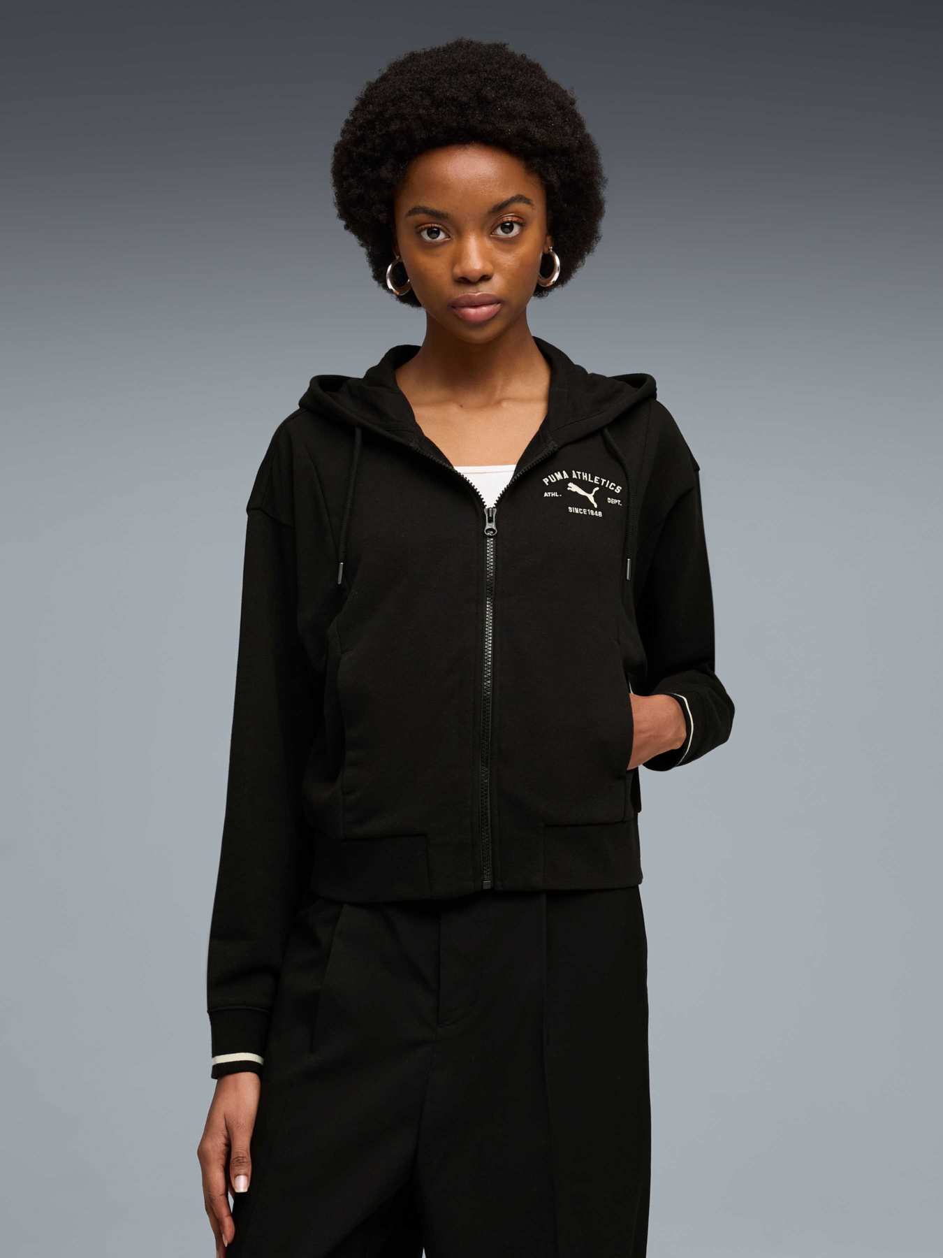 Кофта PUMA Class Full-Zip Hoodie Women модель 691878 Фото