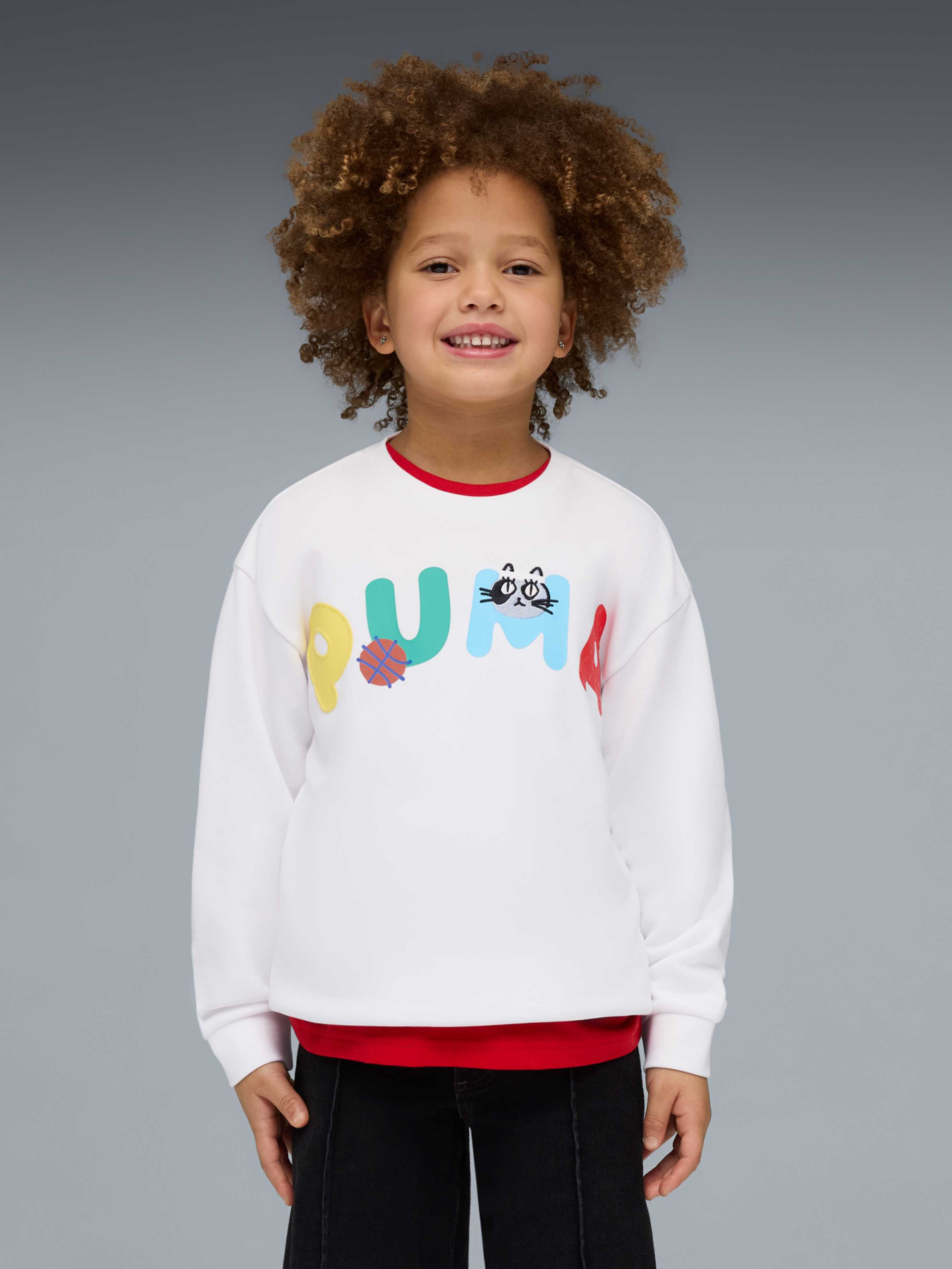 Детский свитшот Sporty Cats Relaxed Sweatshirt Kids модель 634551 Детский свитшот Sporty Cats Relaxed Sweatshirt Kids модель 634551 Фото