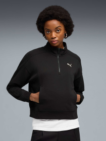 Кофта PUMA Class Relaxed Half-Zip Sweatshirt Women модель 691873 Фото