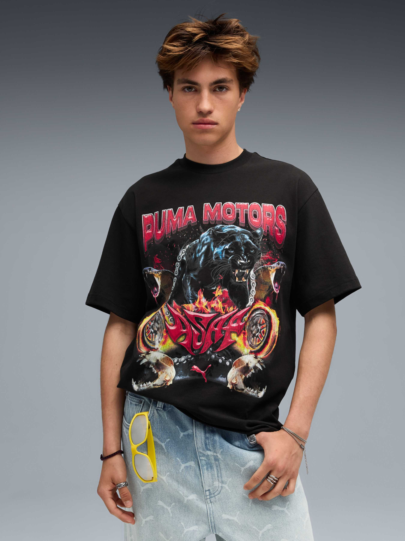 Футболка A$AP ROCKY x PUMA Motors Tee Men модель 636188 Фото