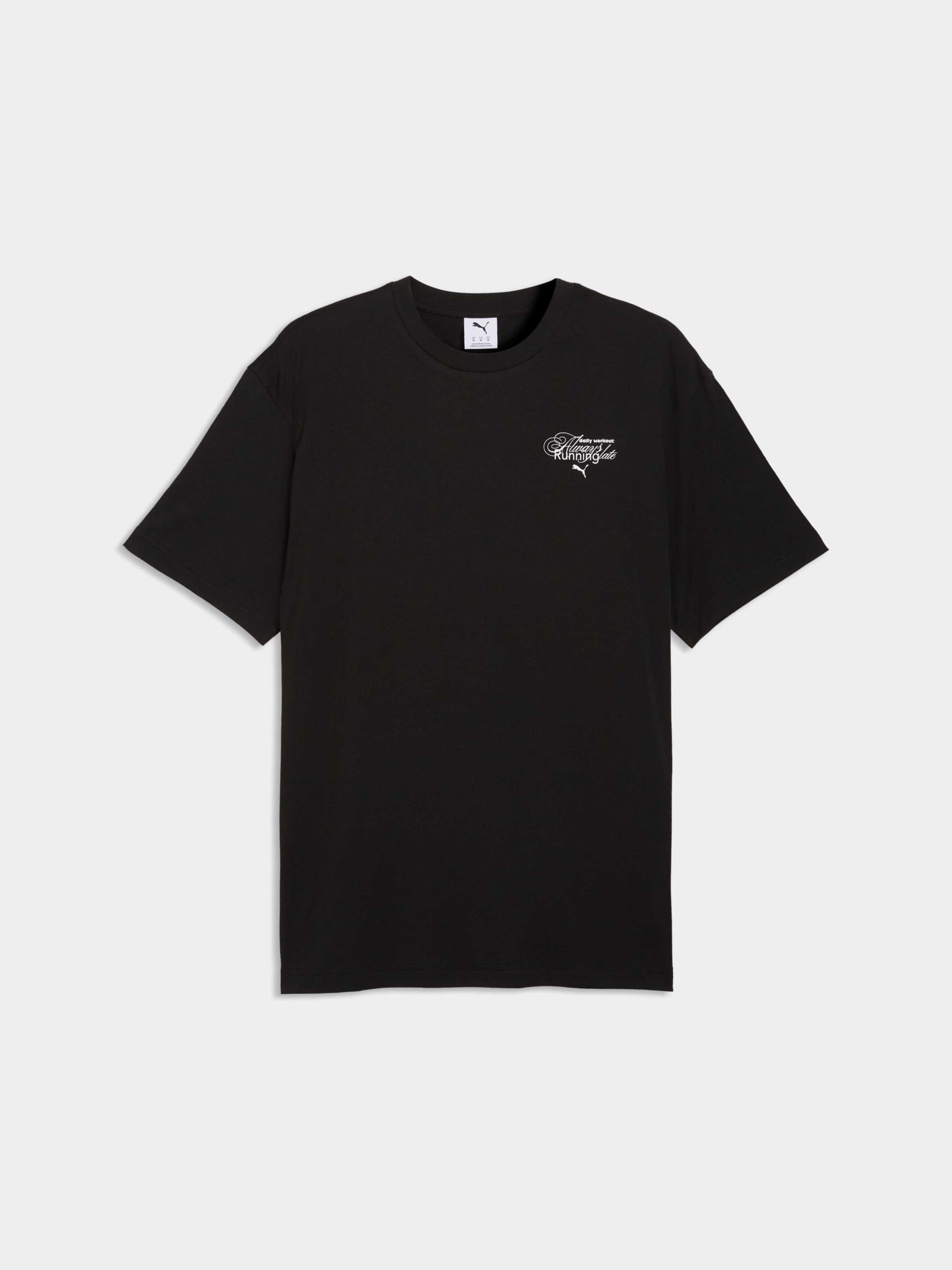 Чоловіча Футболка PUMA Graphic Tee (634431_01) колір чорний, матеріал комбінований верх PUMA - купити в Україні