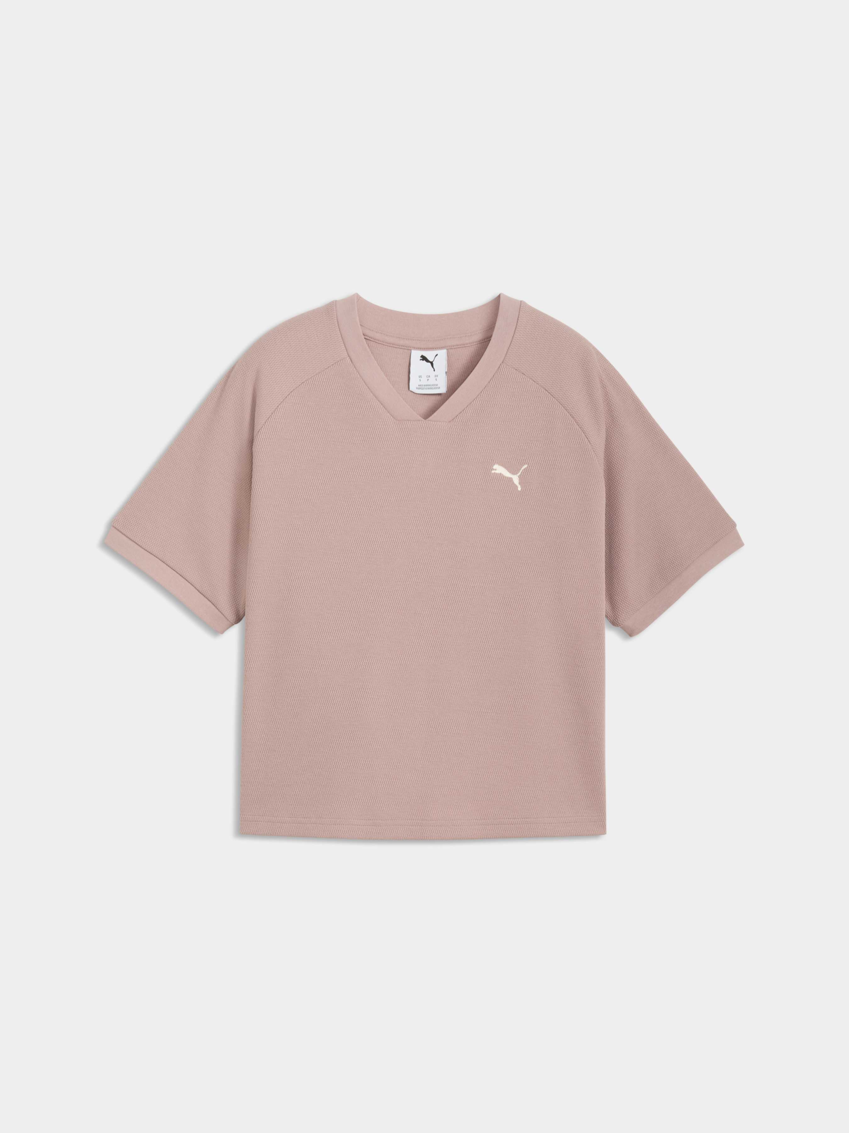 Жіноча Футболка PUMA Class Relaxed Tee (691872_88) колір бежевий, матеріал комбінований верх