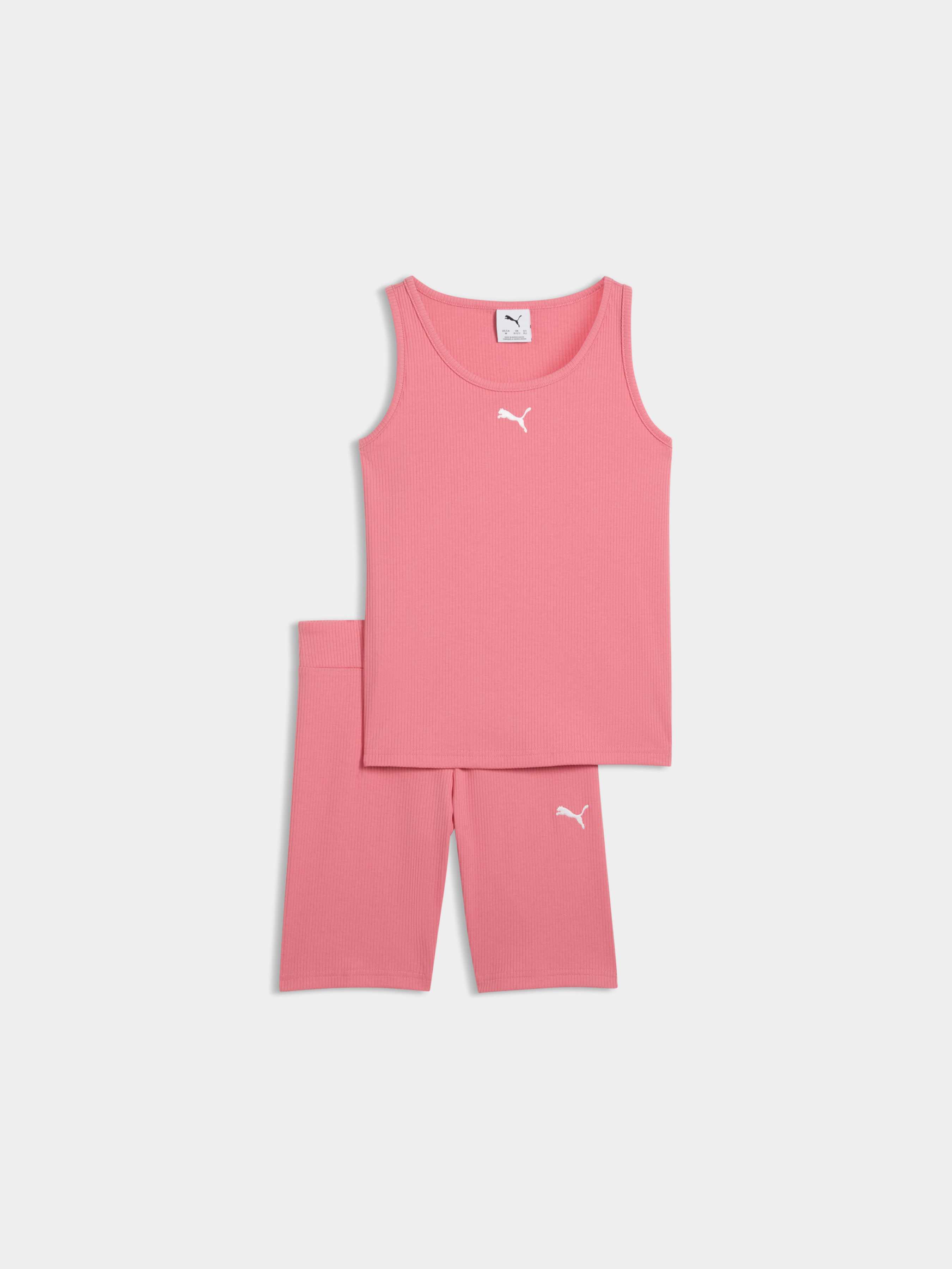 Дитячий Спортивний костюм PUMA Ess Elevated Rib Set (692477_25) колір рожевий, матеріал комбінований верх PUMA - купити в Україні